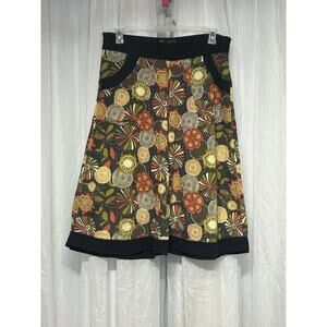 Luna Claire Wide Leg Capri Pants Festival Boho Floral Lagenlook SEE SIZE hippie